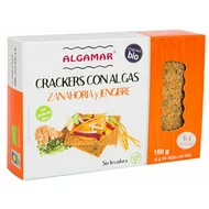 Crackers cu morcovi, ghimbir si alge marine bio 160g Algamar-picture