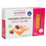 Crackers cu ovaz, susan si alge marine bio 160g Algamar-picture