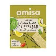 Crispbread (painici) proteice cu linte fara gluten eco, 100g, Amisa-picture