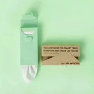 LastTissue Green - Pachet de servetele reutilizabile din bumbac (8 bucati) - LastObject-picture