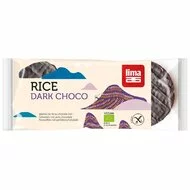 Rondele din orez expandat cu ciocolata neagra bio 100g Lima-picture