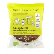 SANATELE BIO Ciocolata neagra si Lamaie, ecologic, fara gluten, 28g, Republica Bio-picture