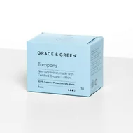 Tampoane din bumbac organic 100% Super (18 buc), Grace and Green-picture